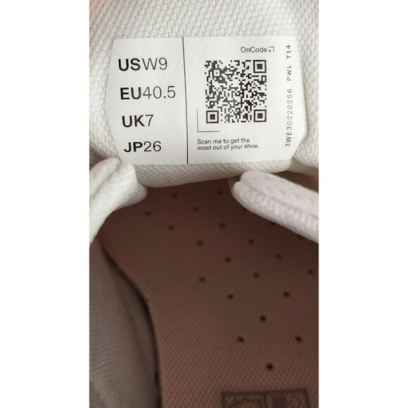 On Cloudnova 2 Women's Size 9 White Flame/Orange Mesh Athletic Running Sneakers - Picture 7 of 10